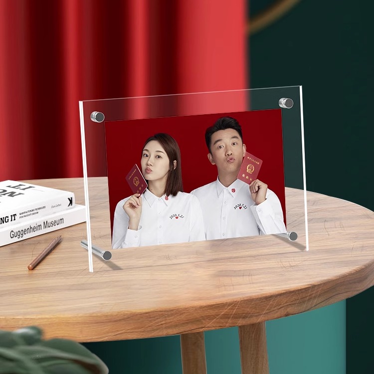 鹏程亚克力简约结婚照相框