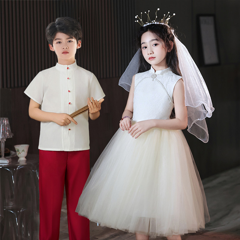 中国风舞蹈公主蓬蓬纱裙六一小学生大唱团朗诵演出衣装,女装/女士精品,民族服装/舞台装,淘宝优惠券,粉丝福利购,淘宝优惠卷