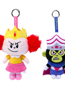 华纳正版飞天小女警毛绒玩具反派角色魔人啾啾玩偶摆件钱多多挂件