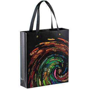 paperblanks佩兰克黑色彩色礼品袋 高档送礼搭配礼袋 袋子 非偏远地区满40包邮 与包邮商品一起下单包邮