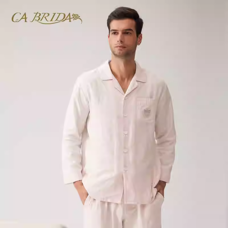 CA BRIDA/嘉德丽亚四季睡衣男青年浅色淡雅清爽套装CIW4B1204AB1