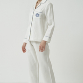 微瑕疵捡漏 翻领情侣款 BRIDA法式 经典 搭配睡衣套装 男M813