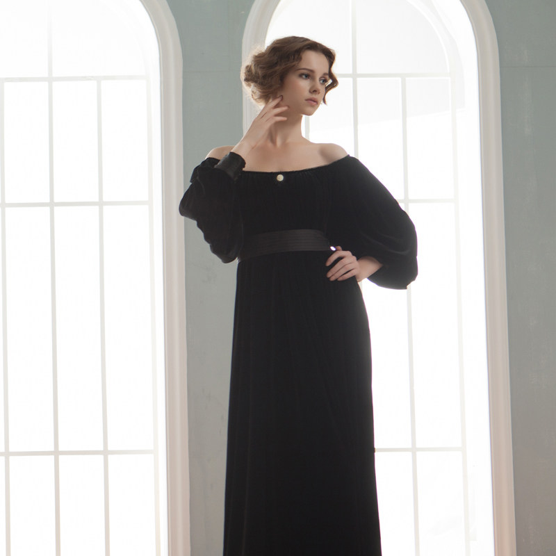 【微瑕疵捡漏】嘉德丽亚法国绒法式经典奢华可外穿睡衣裙CD4911C1,女士内衣/男士内衣/家居服,睡裙,淘宝优惠券,粉丝福利购,淘宝优惠卷