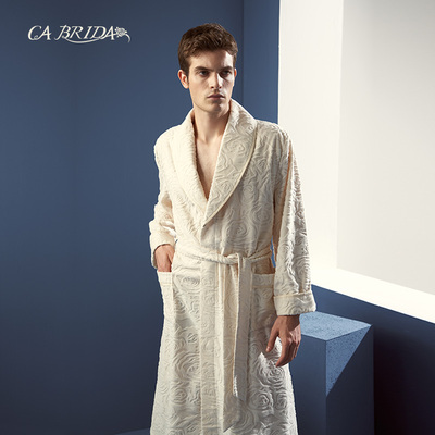 【微瑕疵捡漏】CA BRIDA/嘉德丽亚秋冬男士睡袍-我们的爱CKE911D2