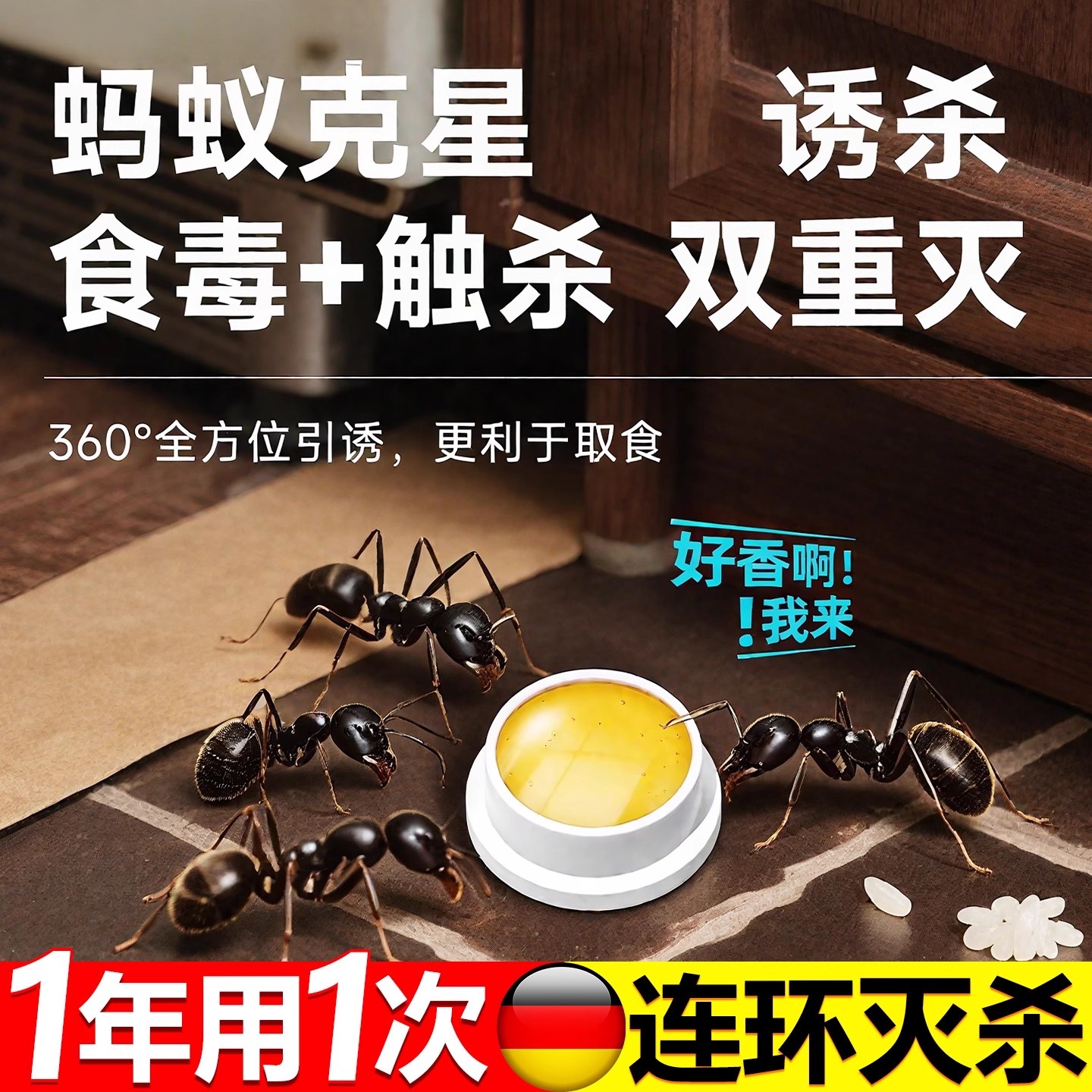 蚂蚁药家用强效室内专用第非无毒一名一窝端除灭驱红蚁药杀虫饵剂