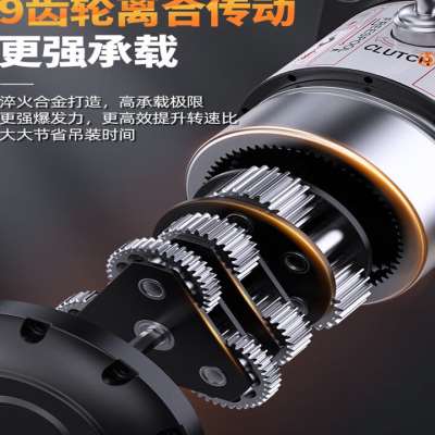 速发峰幂电动绞盘12v24v车载小型D吊机越野汽车用自救电动吊车卷