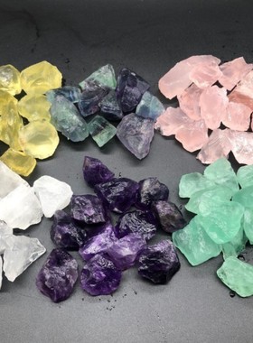 天然水晶原石扩香石无火香薰石毛料裸石水晶石家居摆件装饰碎石