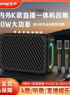 奇声家庭KTV音响套装户外功放一k