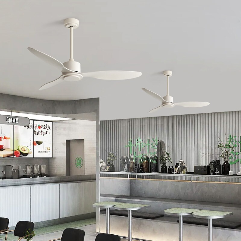 大风力黑色复古吊扇餐厅客厅家用电风扇商用吸顶风扇吊灯简约无灯
