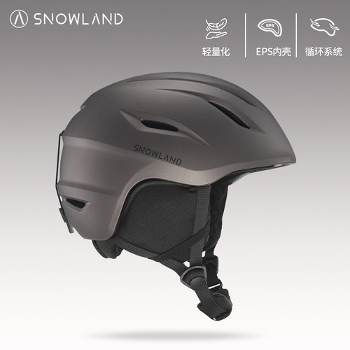 雪地Snowland超轻滑雪头盔轻量化女男单板双板大头围雪盔护具套装