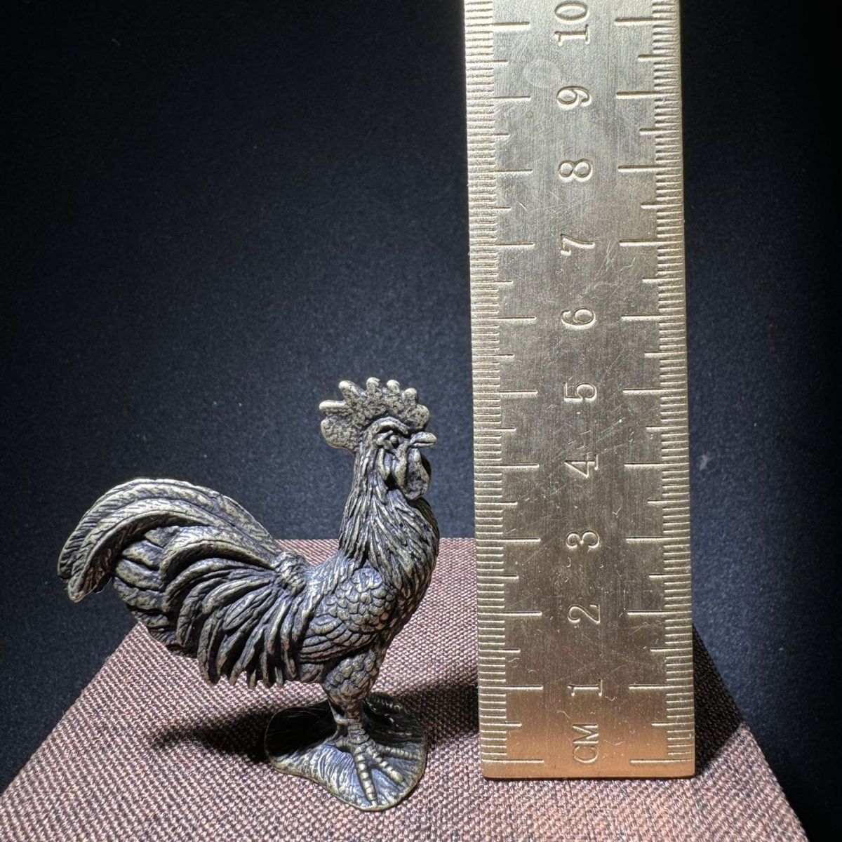 铜鸡钥匙扣挂件纯铜公鸡属鸡随身转运小号生肖鸡吊坠招财图片