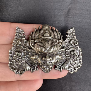 白利马铜神兽兹巴札项链挂件吊坠藏式民族风工艺随身托甲兹巴札