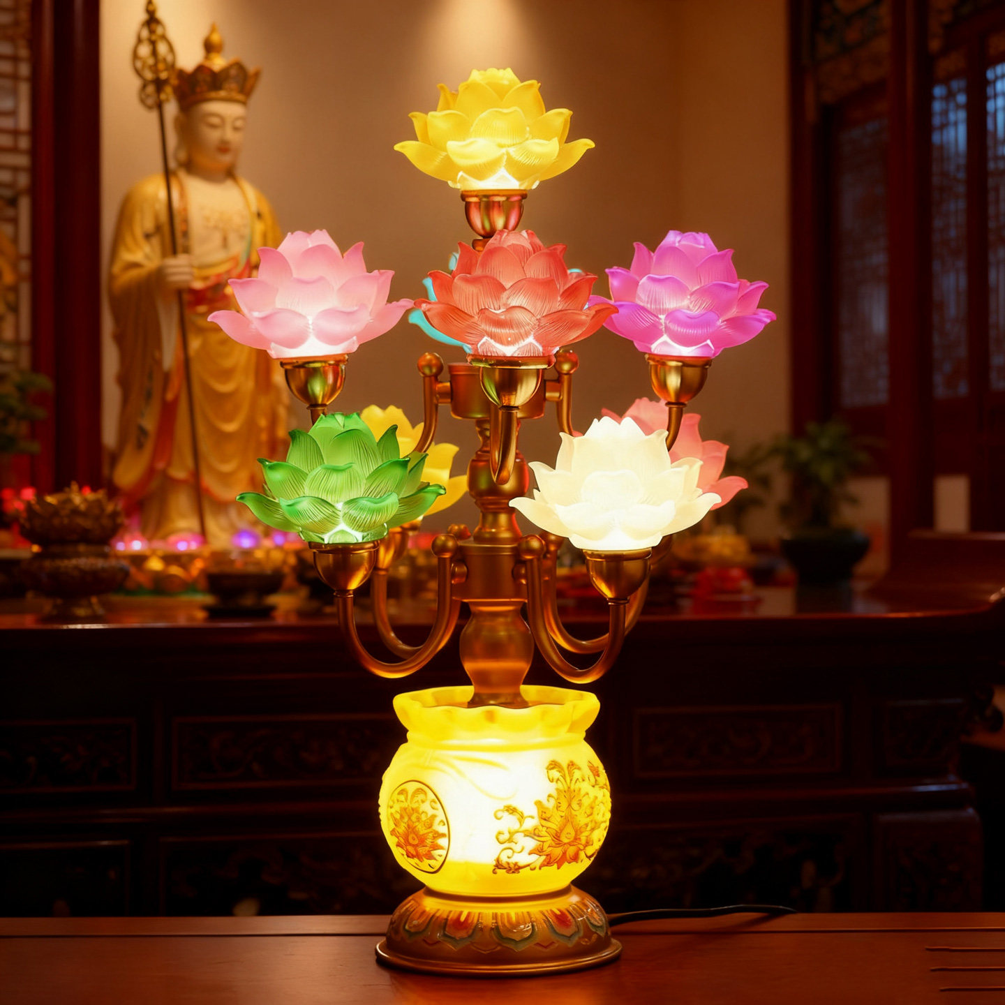 佛堂供佛灯LED发光供佛灯