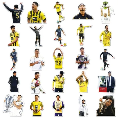 50张贴纸体育运动厄明星足球球星装饰防水姆贝林Bellingham