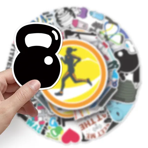 体育行李箱DIY50涂鸦贴纸滑板车张卡通防水运动项目健身