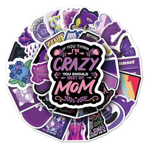 diy笔记本电脑防水贴纸张55行李箱VSCO紫色系装饰小清新汽车