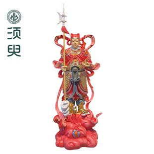 灵官马元帅木雕华光天王神像华光大帝摆件三眼灵光实木马天君须臾