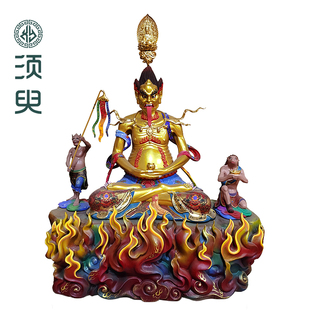 新品木雕面然大士佛像摆件实木面然普度焰口大爷定制厂家 须臾