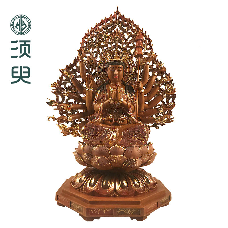 木雕准提佛像摆件家用定制