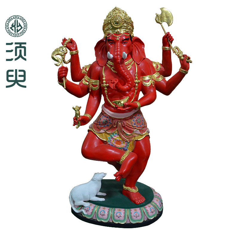 木雕象鼻神像摆件寺庙用的佛像