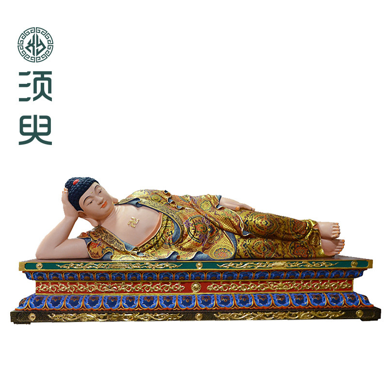 木雕卧佛释迦牟尼佛涅槃像