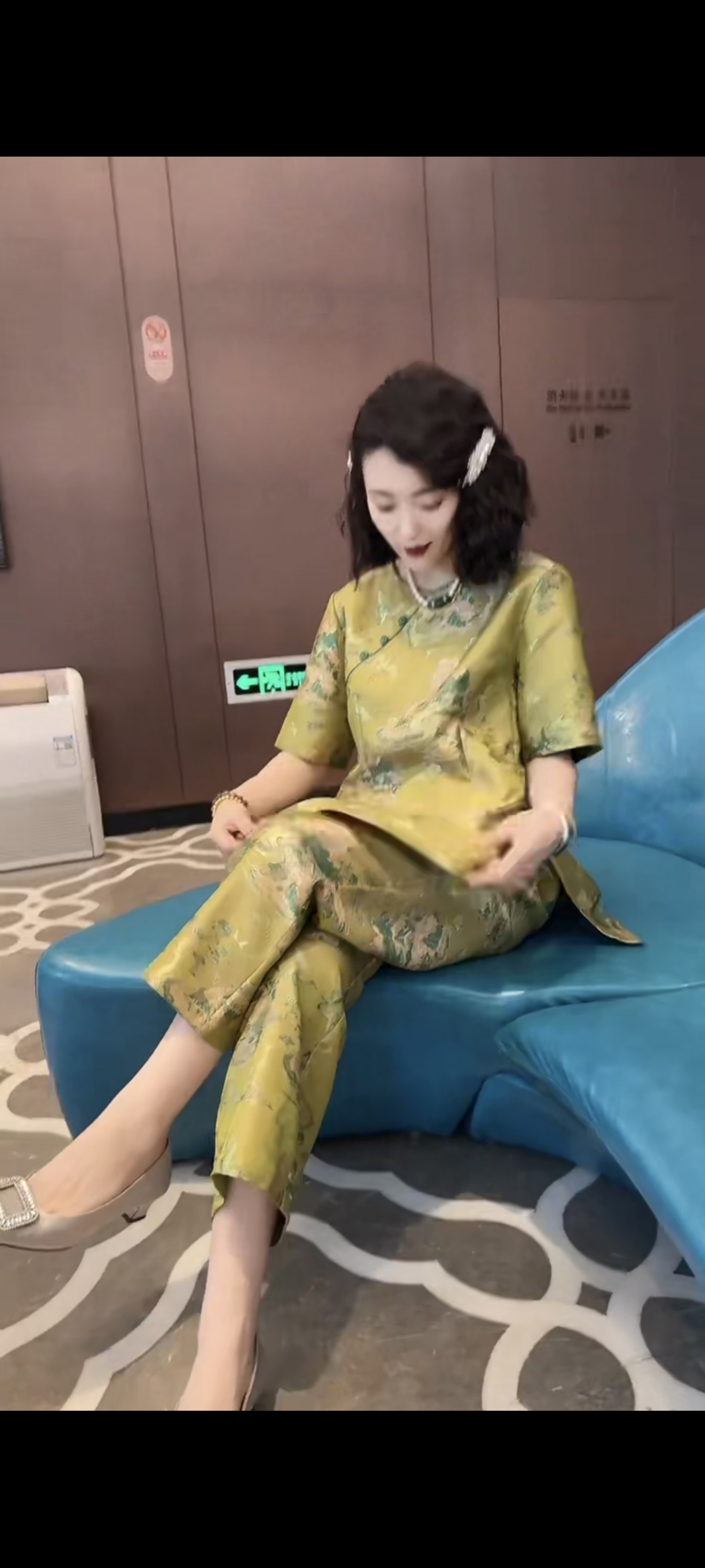 新中式国风女装春夏绝美高级感盘扣小衫半袖上衣阔腿裤子两件套潮
