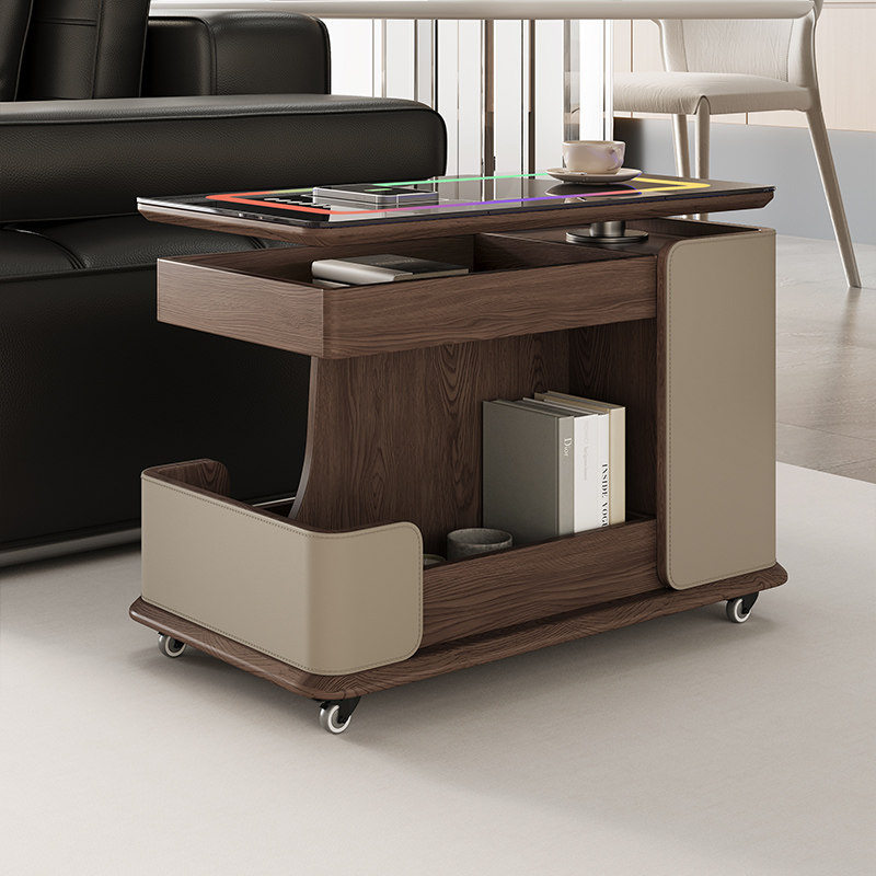 多功能可移动升降客厅茶几储物边几移动推车家用无线充电沙发边几,住宅家具,移动边几/推车,淘宝优惠券,粉丝福利购,淘宝优惠卷