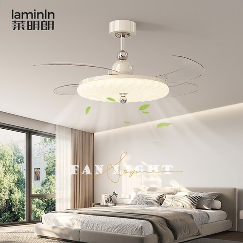 风扇灯现代简约新款卧室吊灯大风