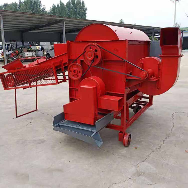 大型电动麦子扬场机 黄金小麦脱粒机 鲁宏麦穗加工打粒机