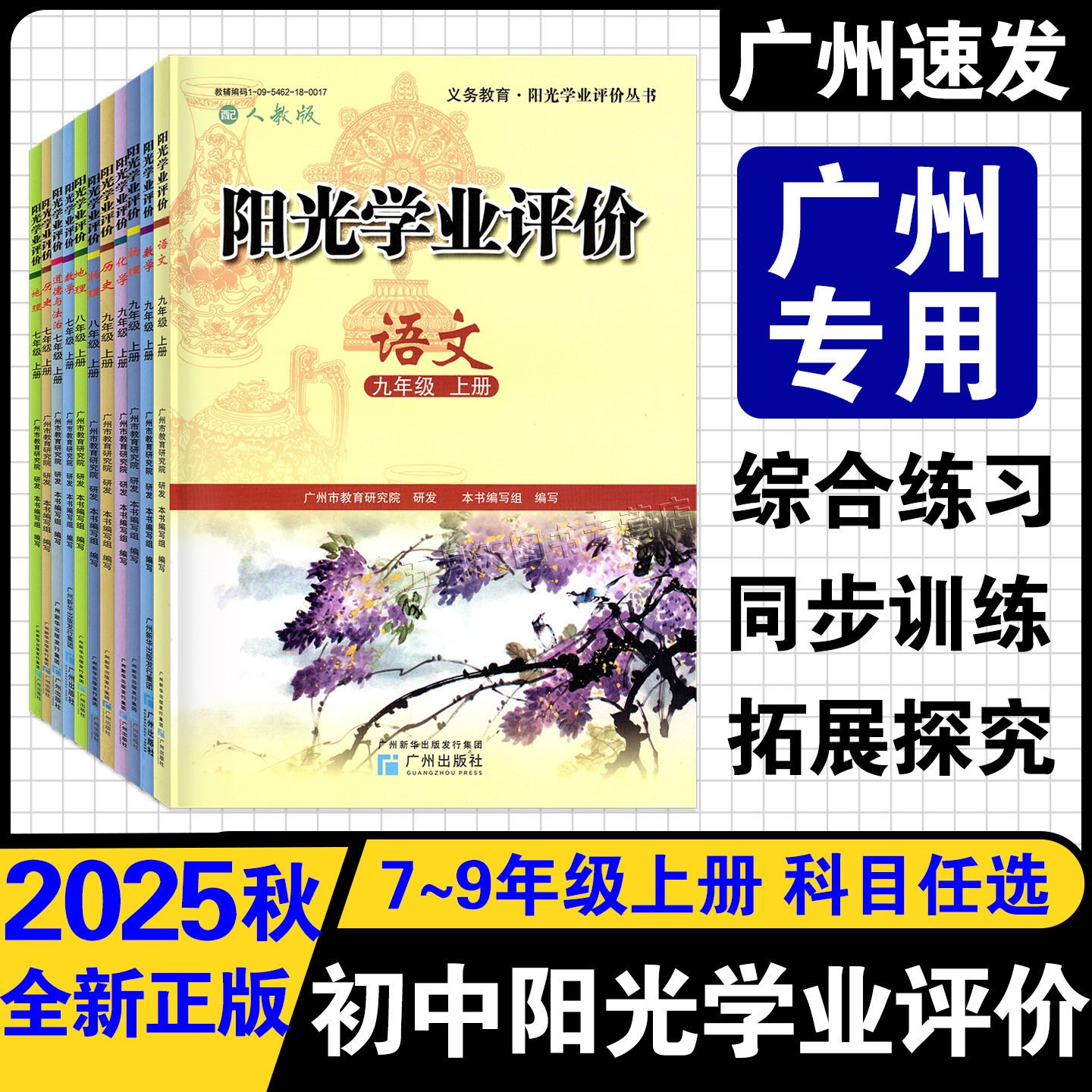 25秋阳光学业评价七八九年级上册