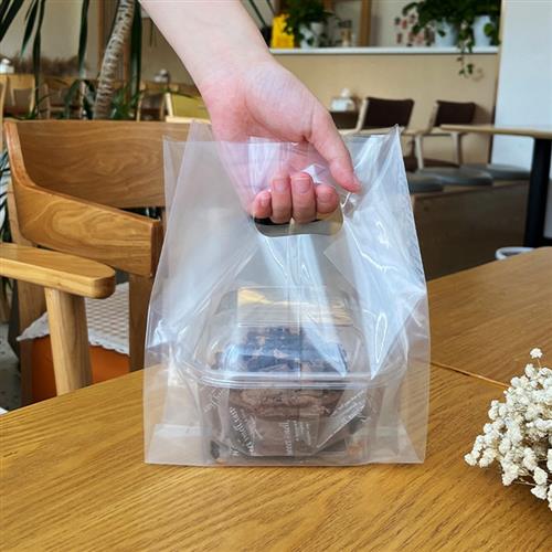 4寸6寸8寸10寸蛋糕盒打包袋披萨盒子外卖袋塑料袋子包装方底袋子