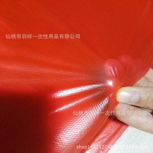 23厚PE一次性桌布塑料台布大红结婚喜宴用家用品酒席桌布婚礼用品