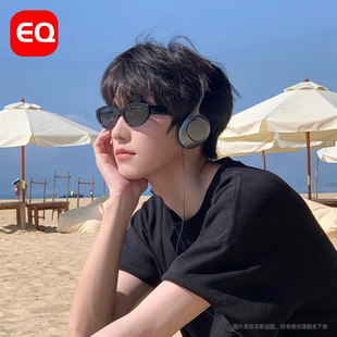 EQ眼镜太阳镜男女防晒遮阳尼龙高清防紫外线墨镜猫眼2108