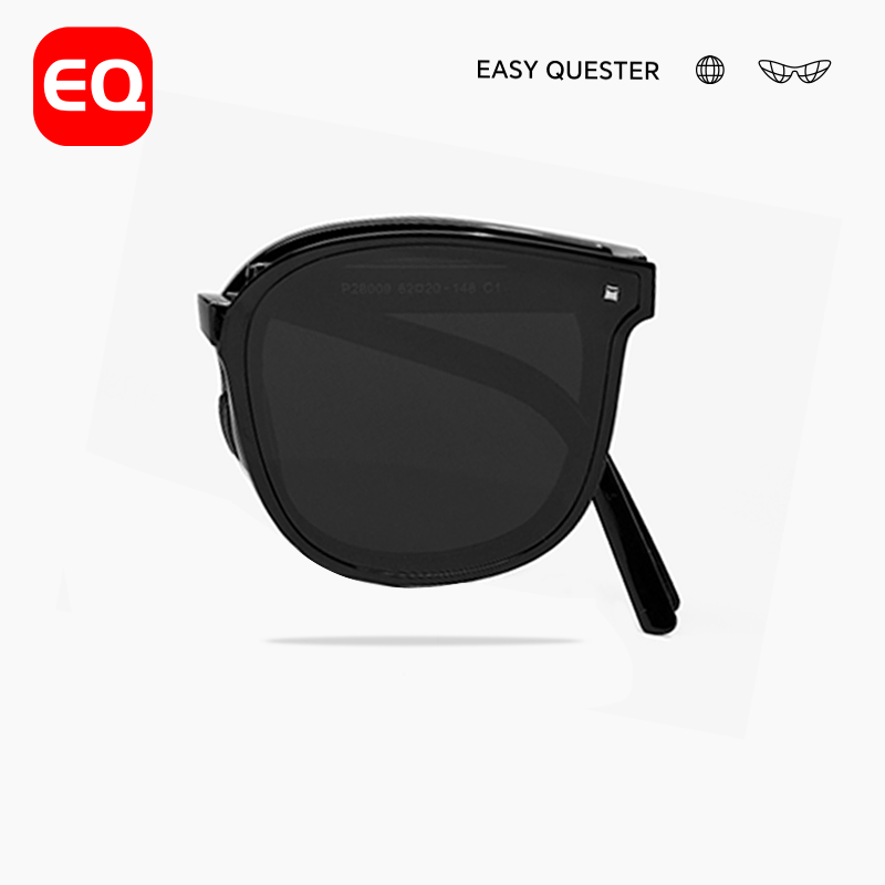 EQ眼镜折叠偏光太阳镜男女高级感户外墨镜28009