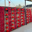 长条喜字结婚专用农村小院子门口装 饰背景墙婚礼拉花婚房布置套装