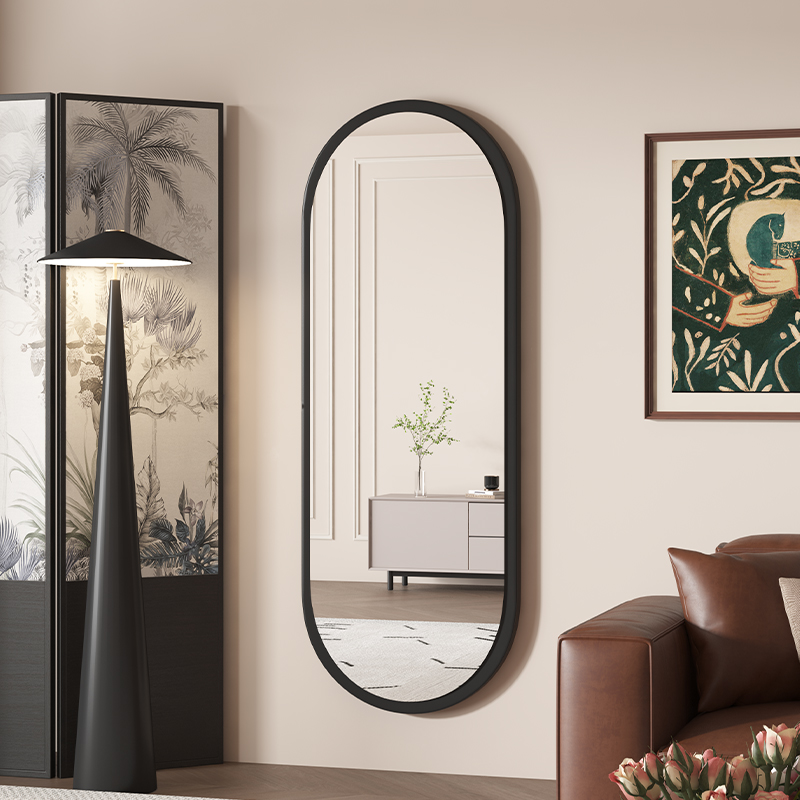 家用中古风高清壁挂穿衣镜