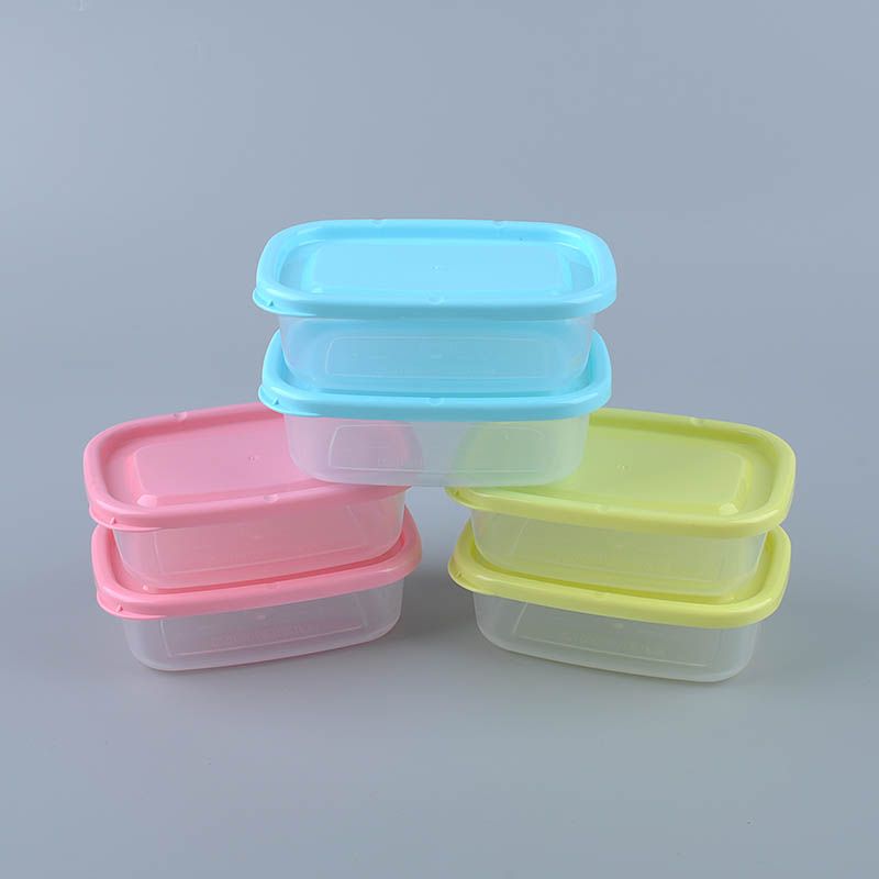 小号塑料保鲜盒方形食品留样盒 食物留样盒 学校幼儿园餐厅200ML