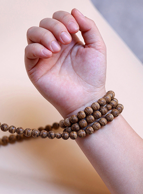 正区达拉干沉香花珠念珠简约