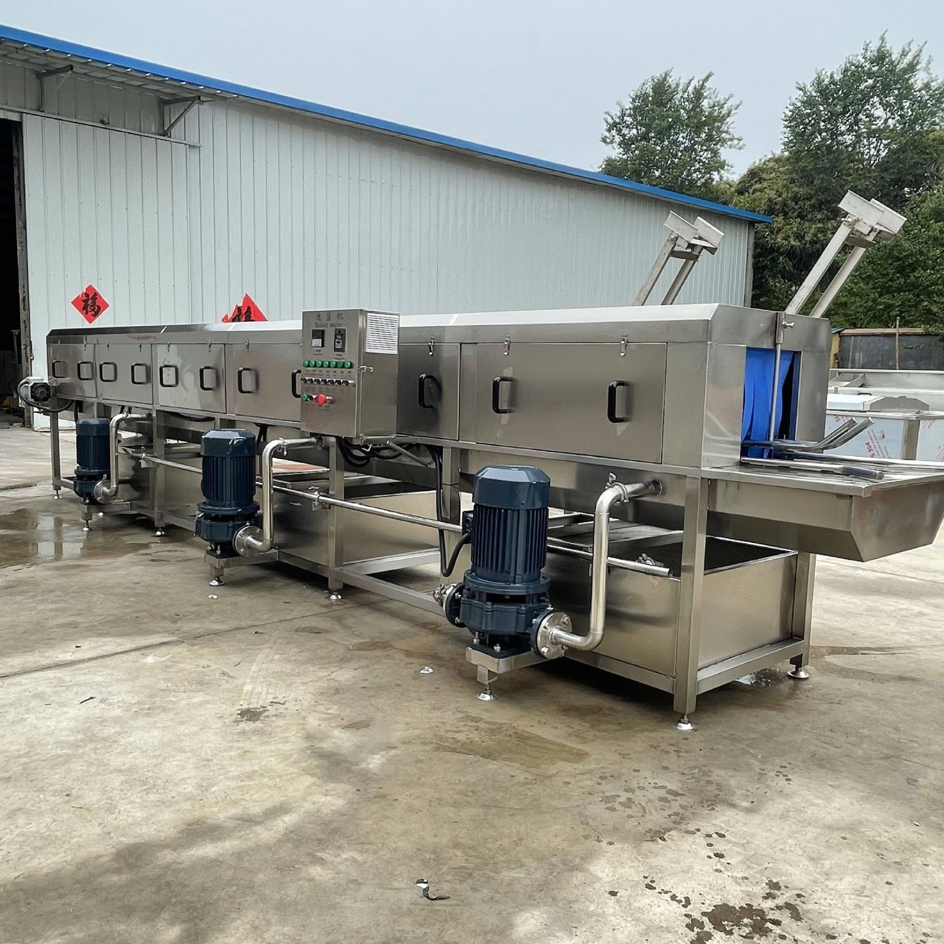 高压喷淋海鲜筐清洗机 鸡蛋周转筐清洗设备 超市果蔬筐洗箱洗筐机