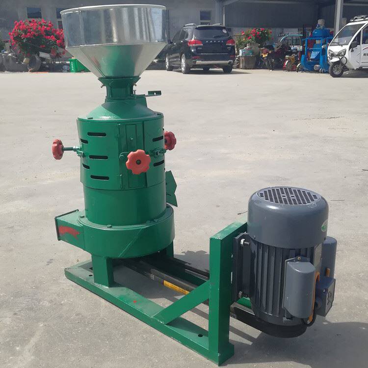 立式砂辊碾米机 电动家用谷子磨米机 三相电砂轮去皮磨米机