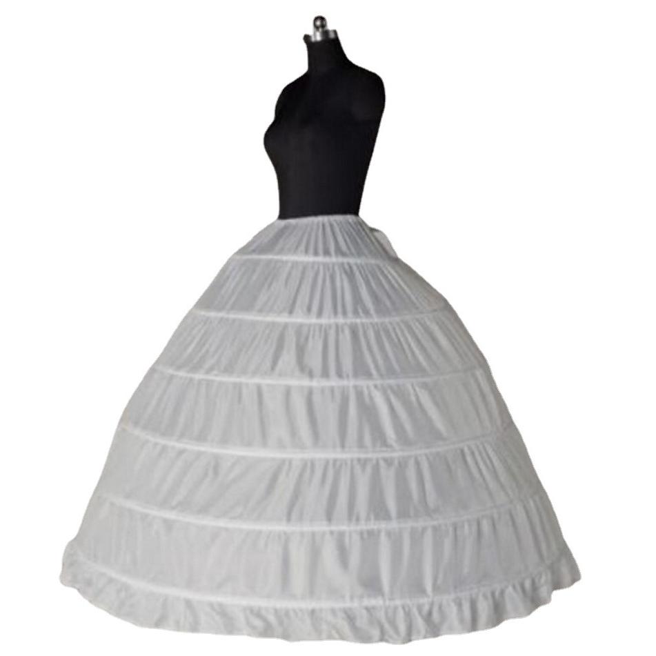 直供婚纱裙撑外贸6钢撑裙加大演出服蓬裙无纱六圈衬裙
