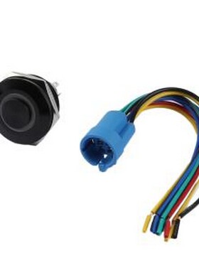 TP93012G124RA5150 按钮开关 圆形金属按钮开关两件套 带接插件