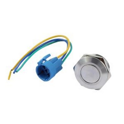 TP93001P2S5150 按钮开关 圆形金属按钮开关两件套 带接插件 开孔