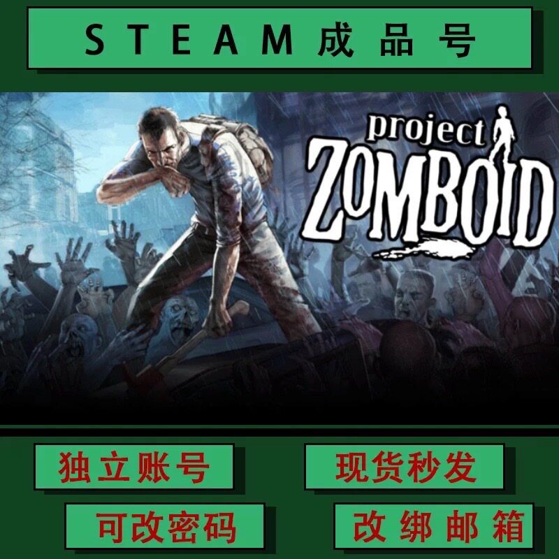 僵尸毁灭工程Project Zomboid steamPC正版 成品号 可联机 可改绑 - 实物图