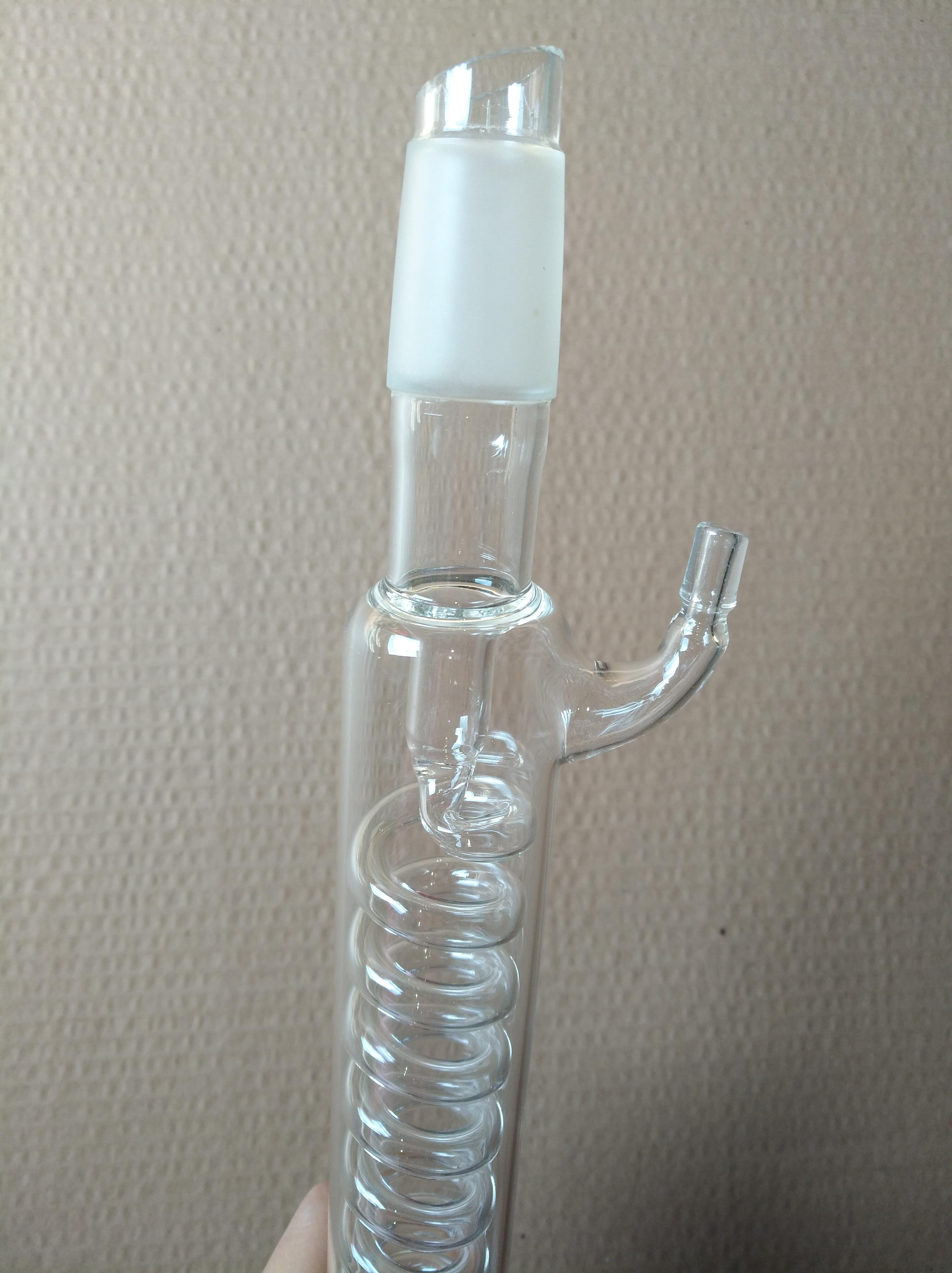 标准磨口冷凝管直形球形蛇形蒸馏冷凝管耐高温直球蛇型回流冷凝器