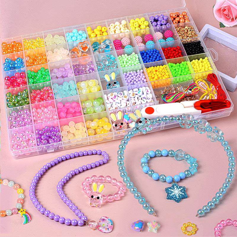 DIY Beads Bracelet Kit Making Necklace Manual Toys for Girls
