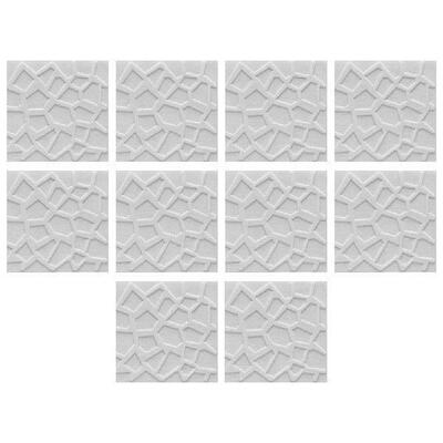 10PC 3D Textured Wall Stickers Tile Stone Brick Wall