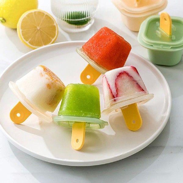 3pcs Ice Cubes Popsicle Maker Molds Multipurpose Ice Lolly