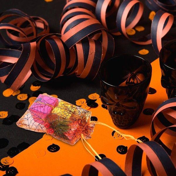 100 Pcs Coloured Favour Boxes Halloween Yarn Bag Organza