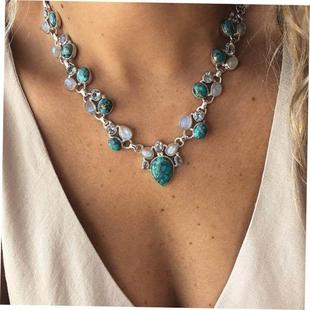 Style Flower choker Boho Necklace波西米亚项炼 Fashion Ethnic